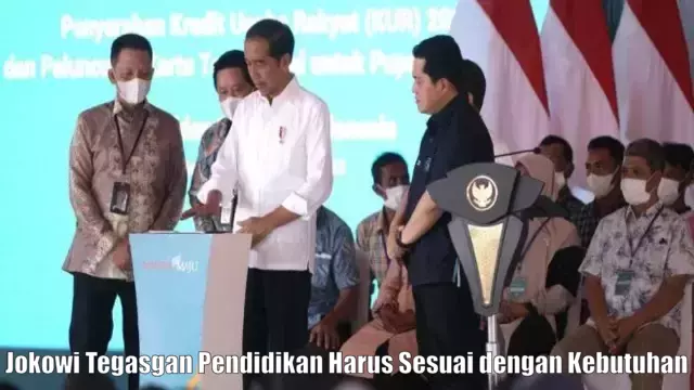 Jokowi Tegasgan Pendidikan Harus Sesuai dengan Kebutuhan Masa Kini dan Masa Depan